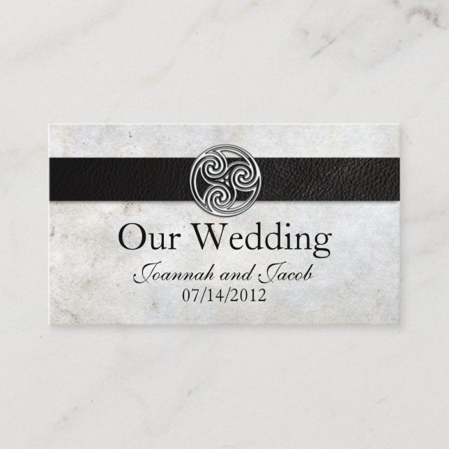 Carte du site web Mariage de noeud irlandais celti (Devant)