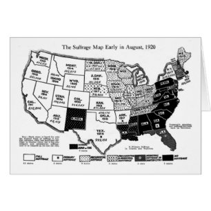 Carte du suffrage des femmes