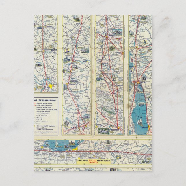 Carte du système Verso American Airlines (Devant)