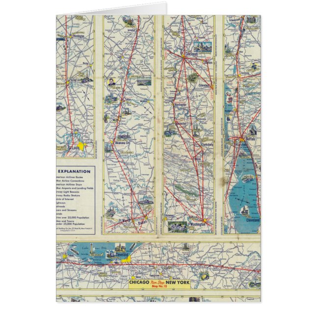 Carte du système Verso American Airlines (Devant)