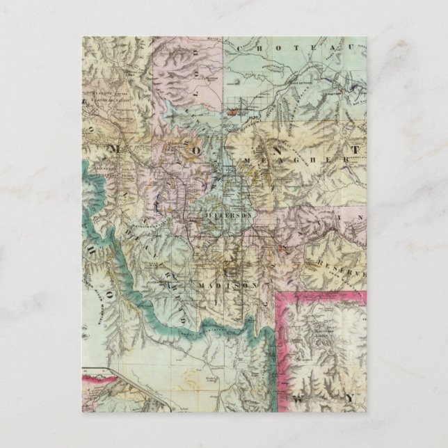 Carte Du Territoire Du Montana (Devant)