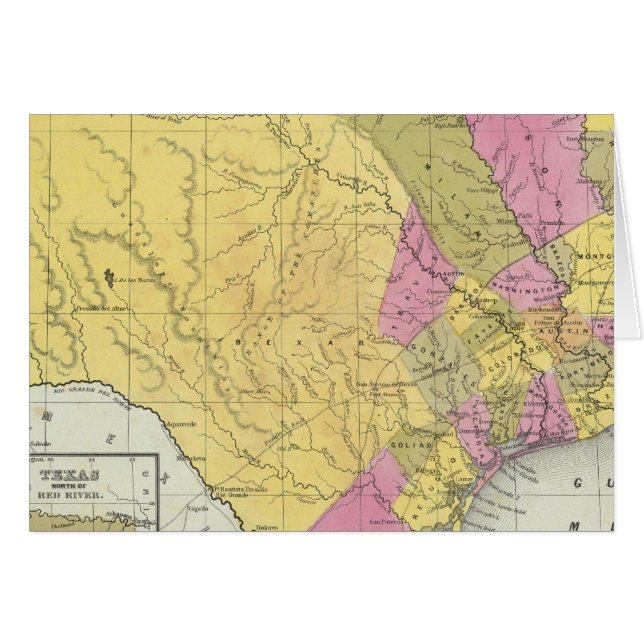 Carte Du Texas (Devant horizontal)