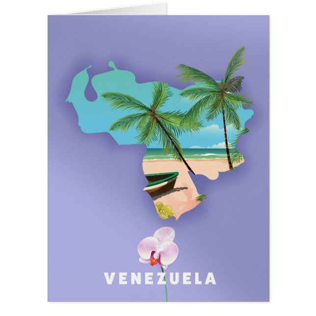 Carte du Venezuela (Devant)