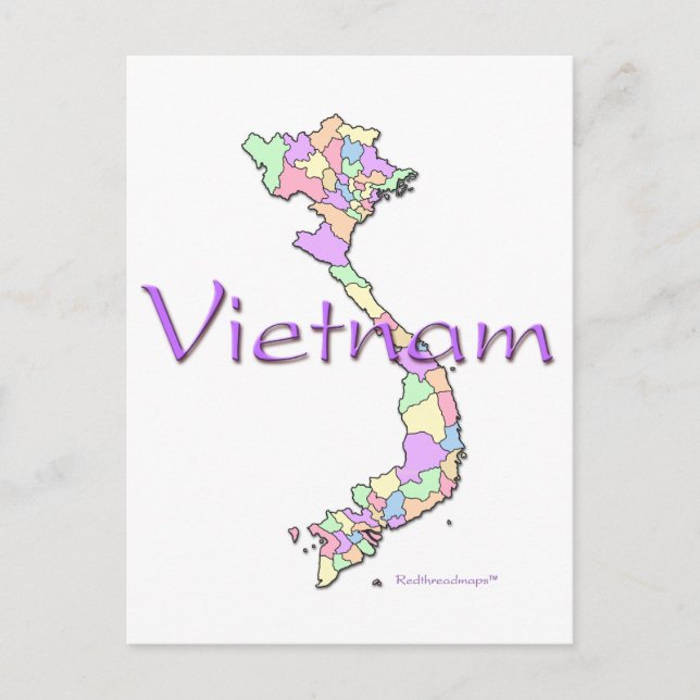 Carte du Vietnam (Devant)