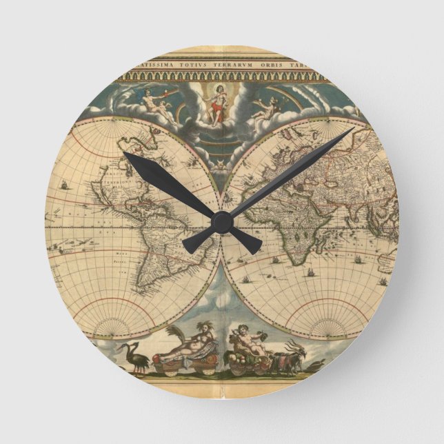 Carte du Vieux Monde - Horloge (Recto)