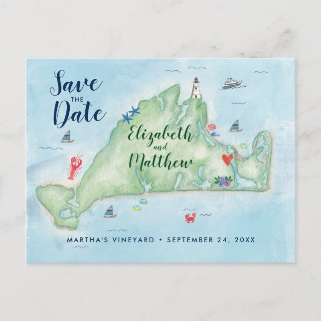Carte du vignoble Edgartown Marthas Enregistrer la (Devant)