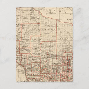 Carte du Wisconsin, montrant les districts d'assem