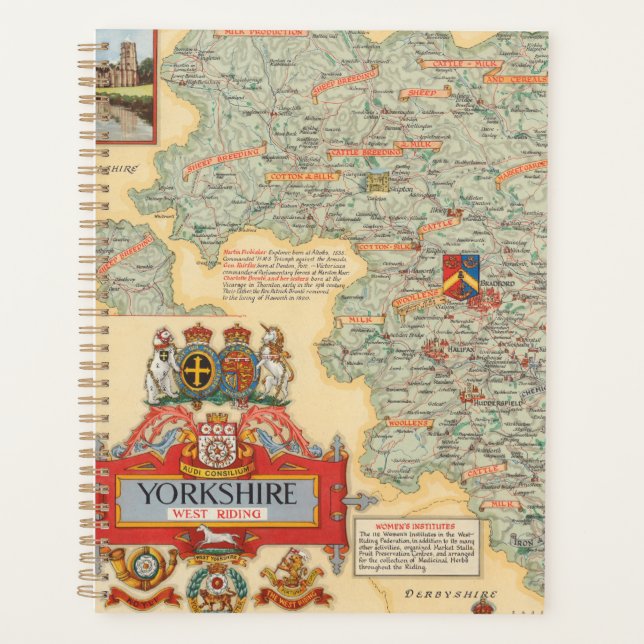 Carte du Yorkshire : West Riding (Devant)