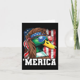 Carte Duc patriotique drapeau américain Merica Usa 4 jui
