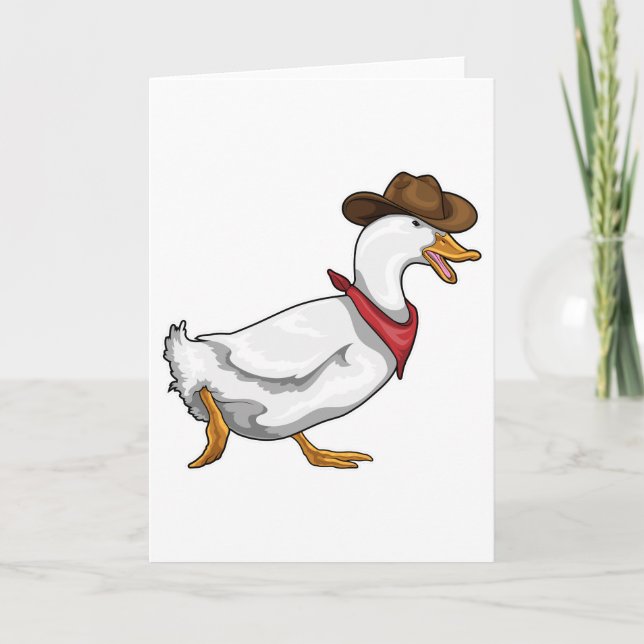 Carte Duck Cowboy Cowboy casquette (Devant)
