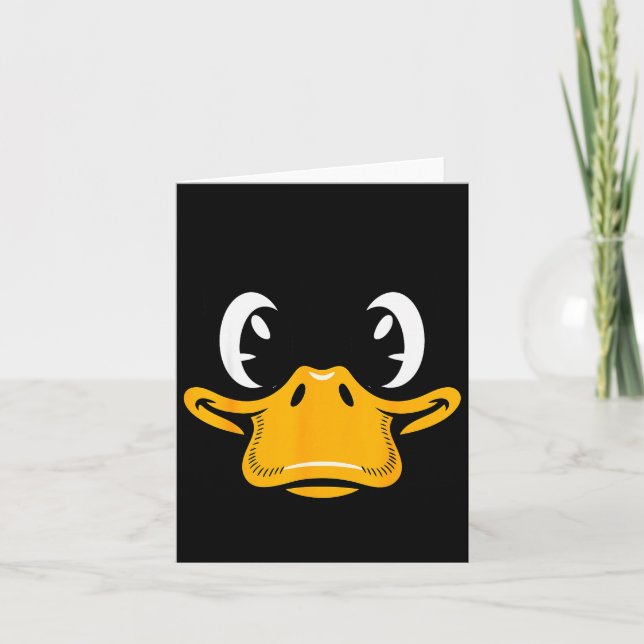 Carte Duck Shirt Adult Kids Men Women Yellow Duck Face C (Devant)