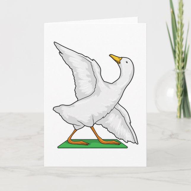Carte Duck Yoga Méditation Fitness (Devant)