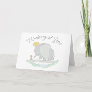 Carte Dumbo et Timothy Q. Aquarelle