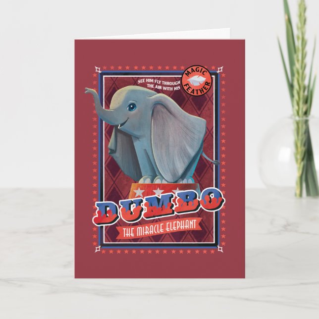 Carte Dumbo | "L'éléphant miracle" Circus Art (Devant)