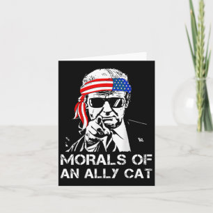 Carte D'Un Chat Allié Drôle Trump 2024 Président Trump