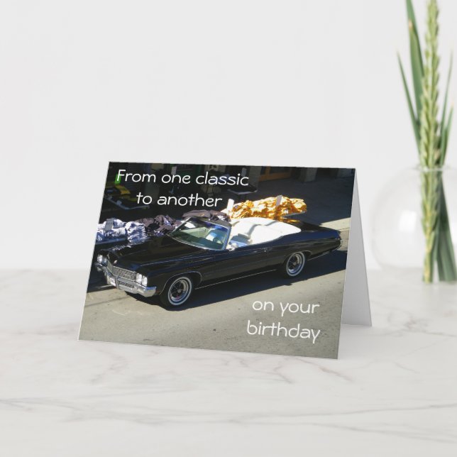 CARTE D'UN CLASSIQUE À L'AUTRE POUR VOTRE "ANNIVERSAIRE" (Devant)