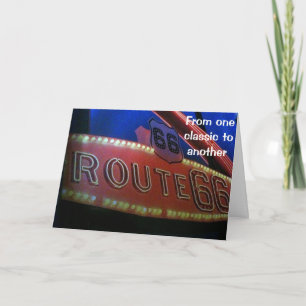 CARTE D'UN CLASSIQUE À UN AUTRE - ROUTE 66 ANNIVERSAIRE