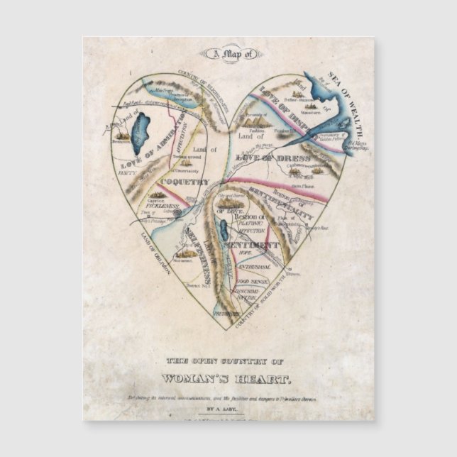 Carte d'un cœur de femme (Devant)