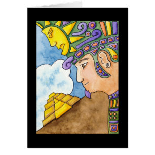 Carte d'un dieu soleil