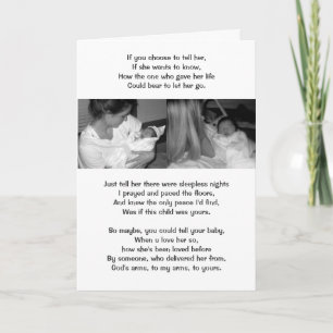 Carte D'une mère à l'autre