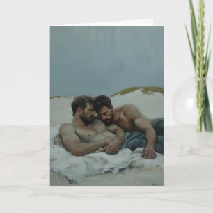 Carte Dunes de plage embrassant