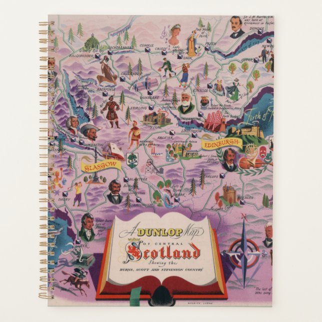 Carte Dunlop de l'Ecosse centrale (Devant)