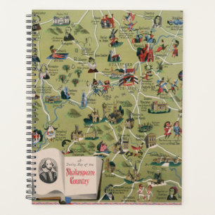 Carte Dunlop du pays Shakespeare, Angleterre