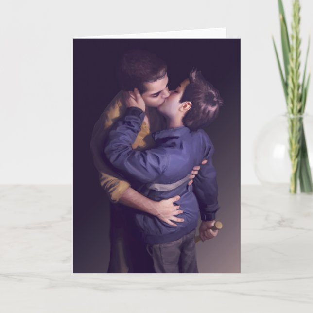 Carte Dur - juste le baiser (carte vierge) (Devant)