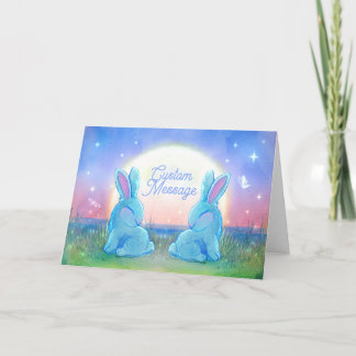 Carte Dusk Bunnies Customizable