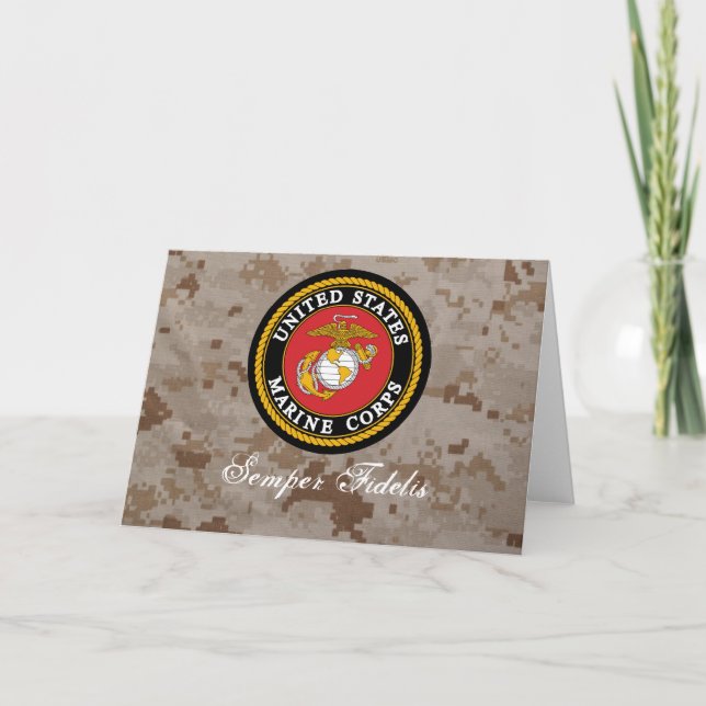 Carte d'usmc Digital Camo Semper Fidelis (Devant)