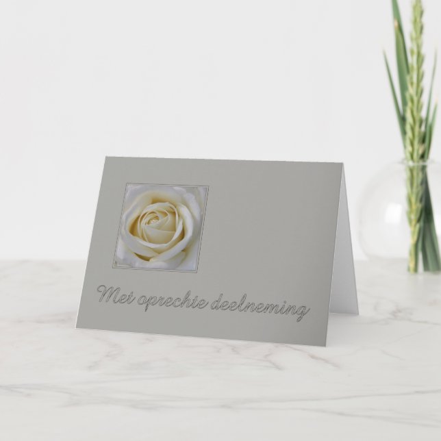 Carte Dutch Sympathy Met oprechte deelnememte (Devant)