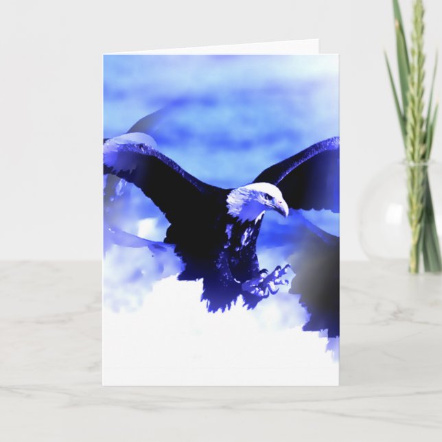 Carte Eagle chauve volant (Devant)