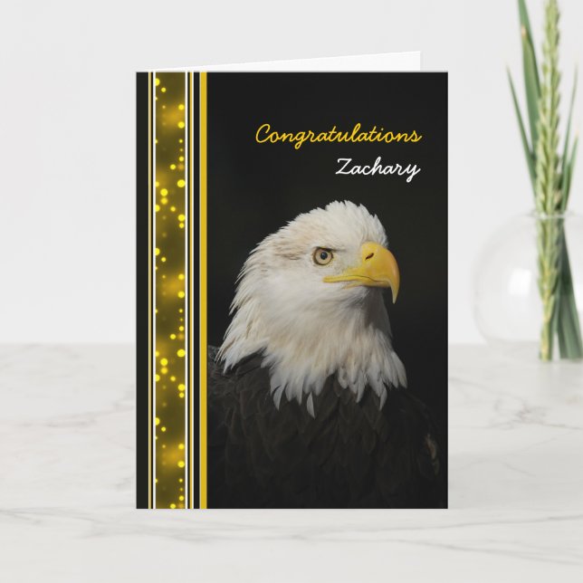 Carte Eagle - félicitations - accomplissement - autre (Devant)