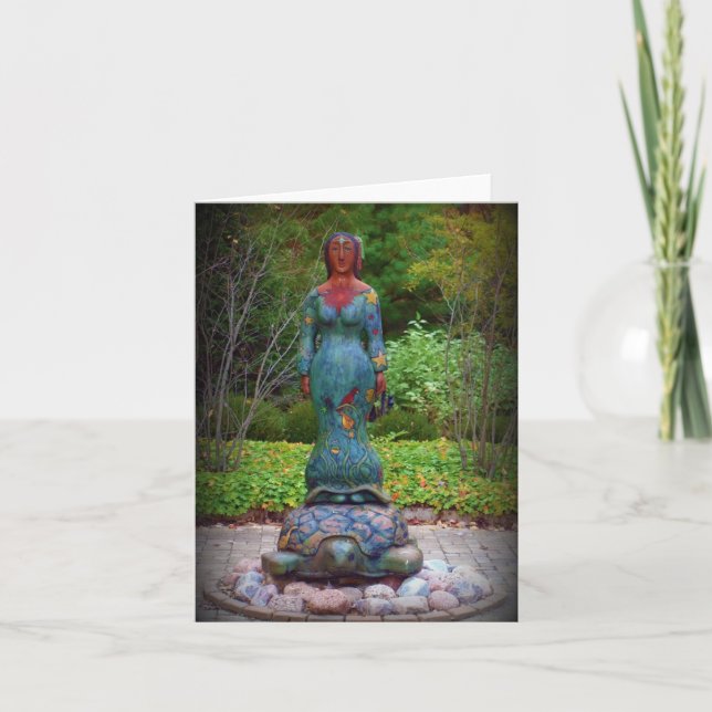 Carte earth on a turtback (Devant)