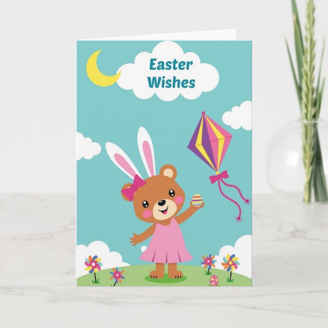 Carte Easter Bunny Wishes Card (Devant)