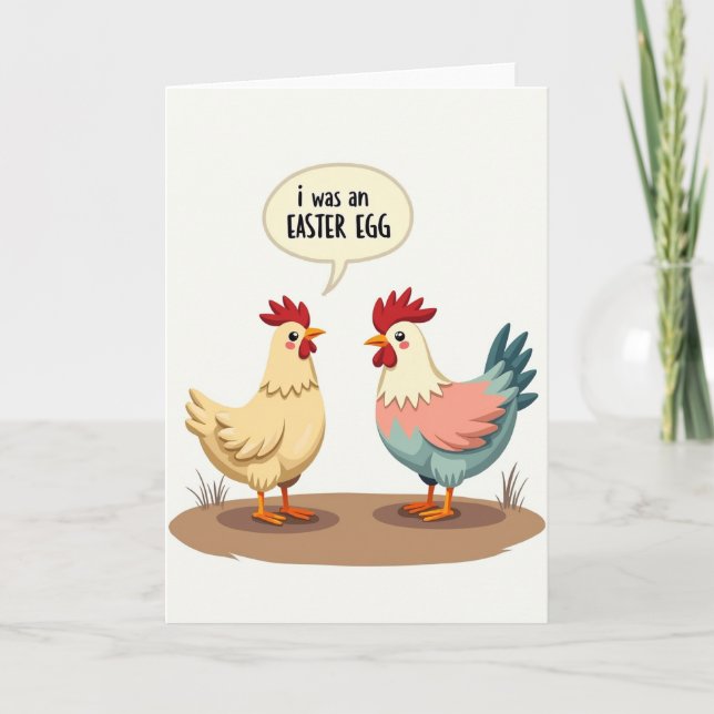 Carte Easter Egg Confession Greeting Card (Devant)