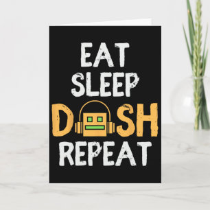 Carte Eat Sleep Dash Répéter le jeu vidéo Géométrie Dash