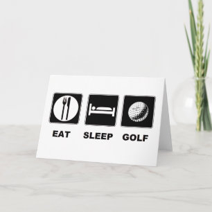 Carte Eat Sleep Golf