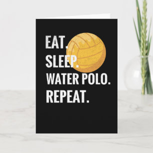 Carte Eat Sleep Water Polo Repeat Water Polo Player Pois