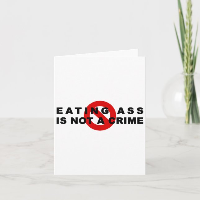 Carte Eating Is Not A Crime Funny Quote Motivational Sar (Devant)
