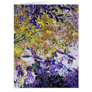 Carte EAU ABSTRAITE ET FEUILLE