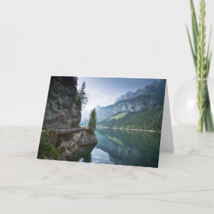 Carte Eau Lac Gosau Salzkammergut Autriche