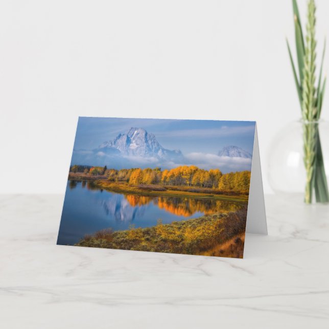 Carte Eau | Oxbow Bend Jackson Wyoming (Devant)