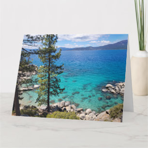 Carte Eaux bleues et vertes du lac Tahoe