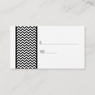 Carte Ebony Chevron Border Place