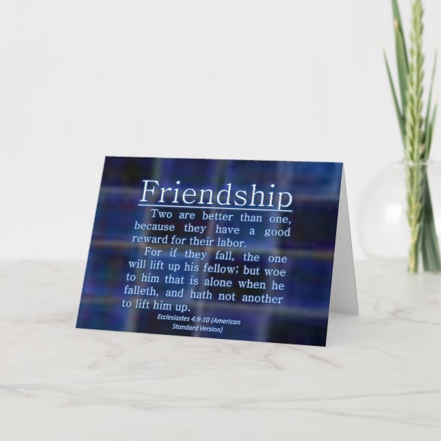 Carte Ecclésiaste 4:9-10 (Devant)