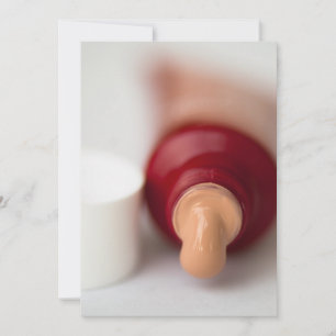 Carte Échantillons de fondation de liquide cosmétique