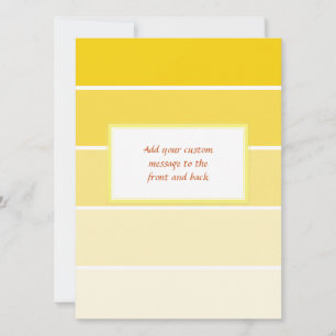 Carte Échantillons de peinture jaune soleil