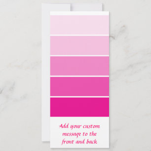 Carte Échantillons de peinture rose vif