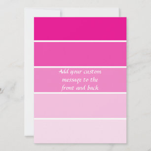 Carte Échantillons de peinture rose vif